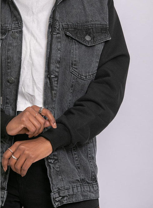 B - Design 2 Melton Jacket Jeans - Khotwh