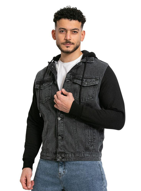 B - Design 2 Melton Jacket Jeans - Khotwh
