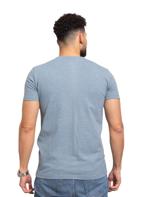 Baby Blue B - Round T-Shirt - Khotwh