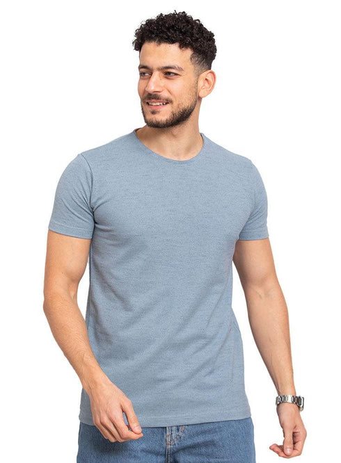 Baby Blue B - Round T-Shirt - Khotwh