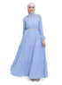 Baby Blue Basic Dress - Khotwh