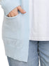 Baby Blue Basic Pocket Cardigan - Khotwh