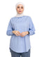 Baby Blue Button - Back Shirt - Khotwh
