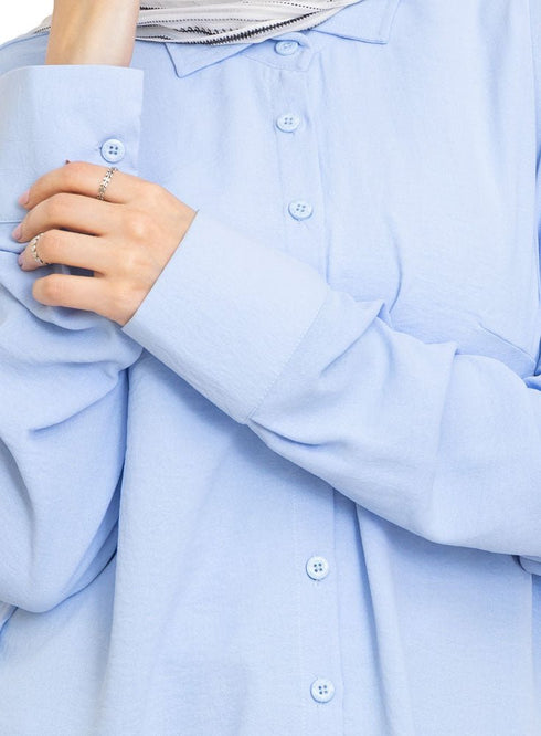Baby Blue CY - Over Size Shirt - Khotwh