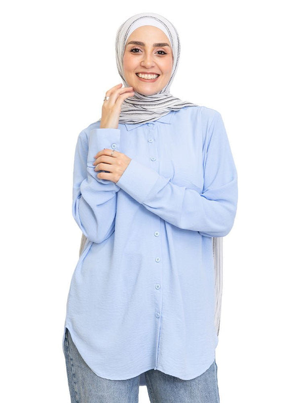 Baby Blue CY - Over Size Shirt - Khotwh