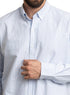 Baby Blue - Design 1 Striped Oxford Shirt - Khotwh