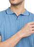 Baby Blue Design 5 - F - Polo Neck T-Shirt - Khotwh