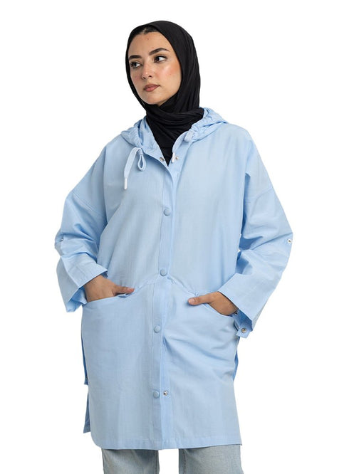 Baby blue - Design 7201 Gabardine Jacket - Khotwh