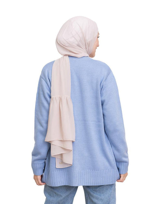 Baby Blue E - Basic Pocket Cardigan - Khotwh