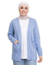 Baby Blue E - Basic Pocket Cardigan - Khotwh