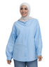 Baby Blue Embroidered Poplin Shirt - Khotwh