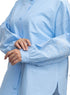 Baby Blue Embroidered Poplin Shirt - Khotwh