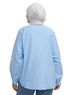 Baby Blue Embroidered Poplin Shirt - Khotwh