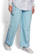 Baby Blue Gaberdine Capsules Pant - Khotwh