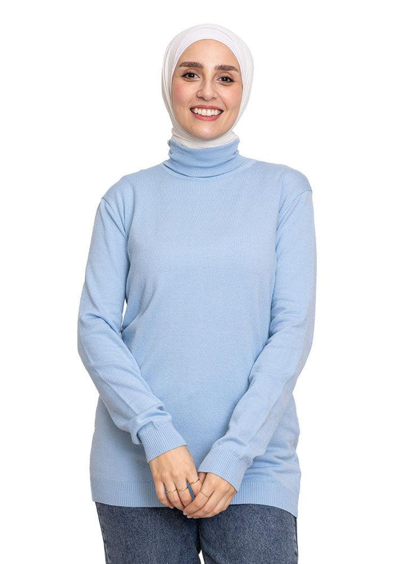 Baby Blue High Cool Pullover - Khotwh