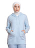 Baby Blue Hoodie Pullover - Khotwh