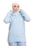 Baby Blue Hoodie Pullover - Khotwh
