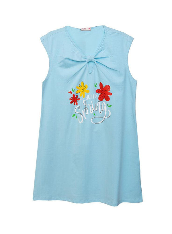 Baby Blue knot Night Shirt - Design 14 - Khotwh