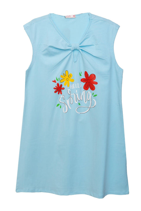 Baby Blue knot Night Shirt - Design 14 - Khotwh