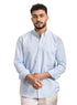 Baby Blue Linen Shirt - Khotwh