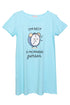 Baby Blue Night Shirt - Design 17 - Khotwh