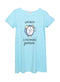 Baby Blue Night Shirt - Design 17 - Khotwh