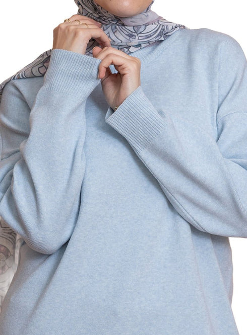 Baby Blue Over Size Half Cool - Khotwh