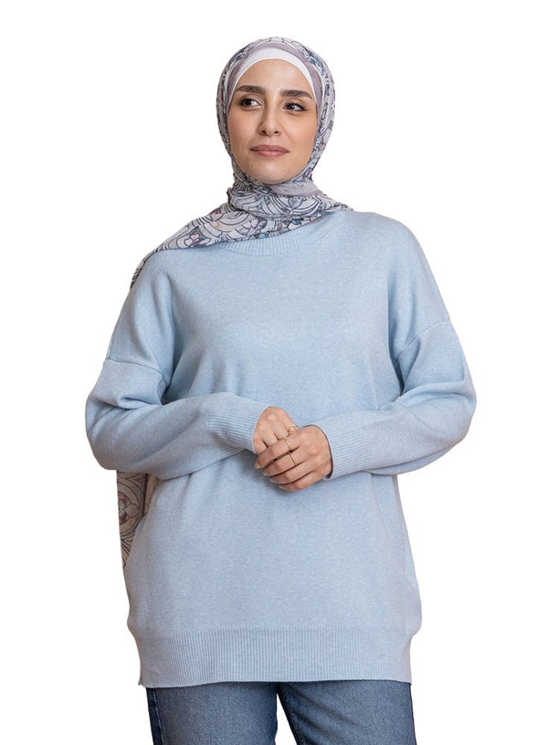 Baby Blue Over Size Half Cool - Khotwh