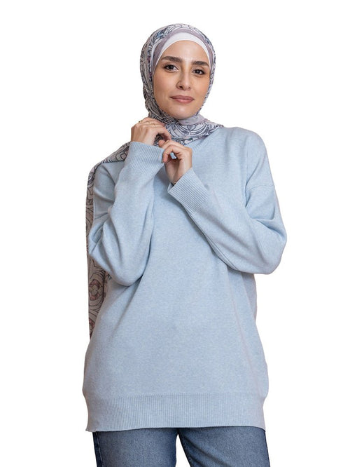 Baby Blue Over Size Half Cool - Khotwh