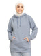 Baby Blue Over Size Hoodie - Khotwh