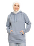 Baby Blue Over Size Hoodie - Khotwh