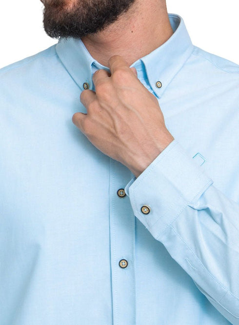 Baby Blue Oxford Shirt - Khotwh