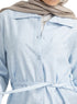 Baby Blue RD- Jacquard Embroidered Shirt - Khotwh