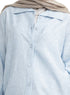 Baby Blue RD- Jacquard Embroidered Shirt - Khotwh