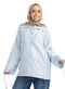Baby Blue RD- Jacquard Embroidered Shirt - Khotwh