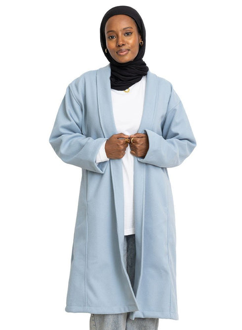 Baby Blue RD - Ribbed L - Feather Jacket - Khotwh