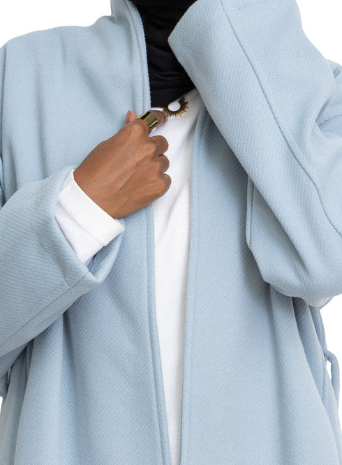 Baby Blue RD - Ribbed L - Feather Jacket - Khotwh