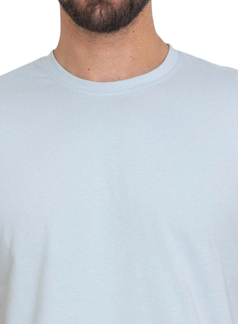 Baby Blue Round T-shirt - Khotwh