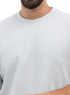 Baby Blue V-Crunchy-Oversize Round T-Shirt - Khotwh