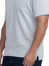 Baby Blue V-Neck Crunchy-Oversize T-Shirt - Khotwh