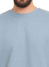 Baby Blue V - Squares O.S Round T-Shirt - Khotwh