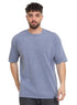 Baby Blue Washed O - S Round T-Shirt - Khotwh