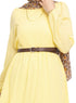 Baby Yellow Basic Dress - Khotwh
