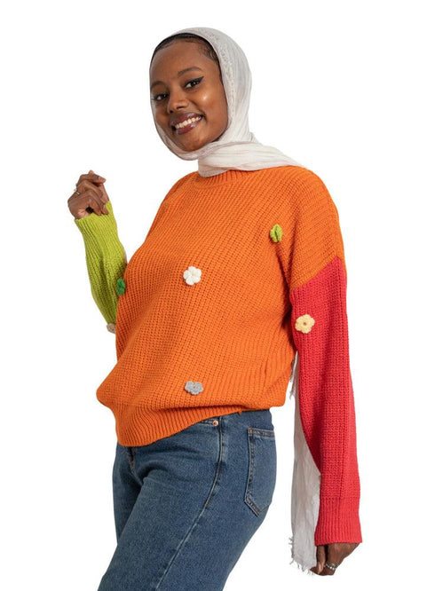 Bastag*W.melon Flower Pullover - Khotwh