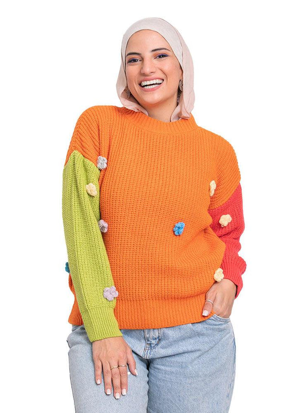 Bastag*W.melon Flower Pullover - Khotwh