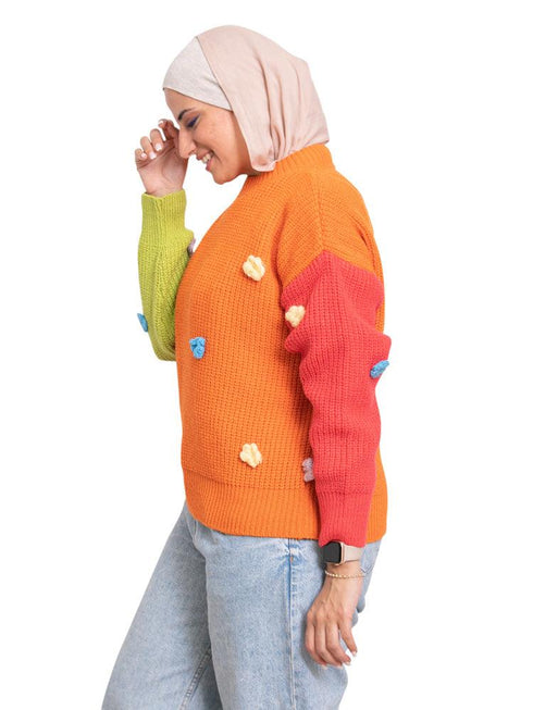 Bastag*W.melon Flower Pullover - Khotwh