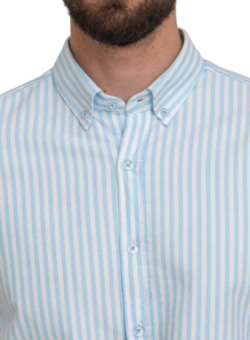 B.Blue - Design 2 Striped Oxford Shirt - Khotwh