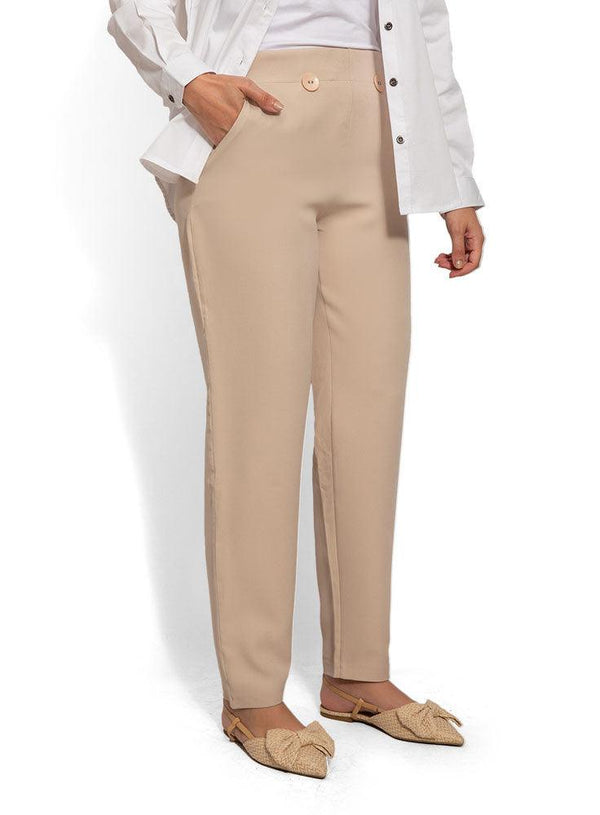 Beige B - Wide Classic Pant - Khotwh