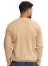 Beige Basic Round Pullover - Khotwh