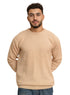 Beige Basic Round Pullover - Khotwh